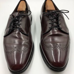 Allen Edmonds burgundy wingtips 11.5D